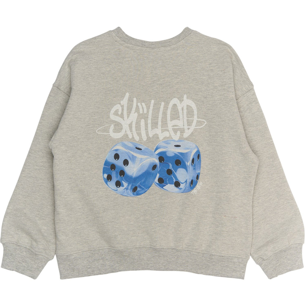 Køb The New Light Grey Melange Ron Melange Oversize Sweatshirt