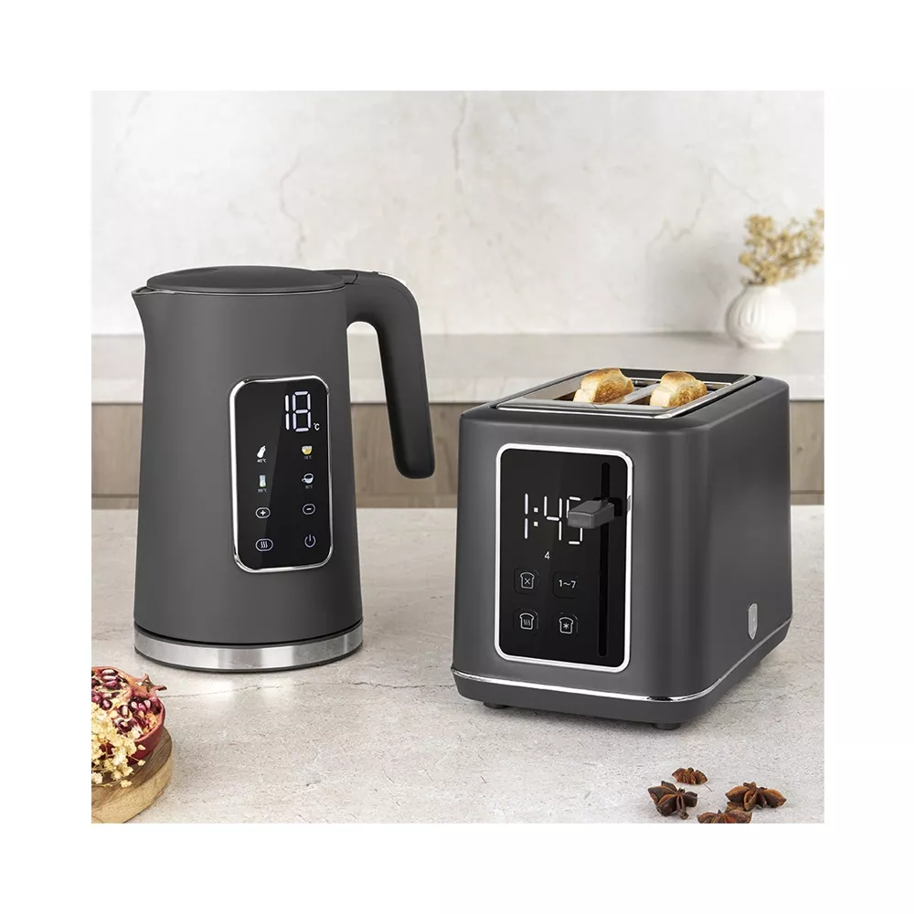Berlinger Haus Toaster mit Digitalanzeige Anthracite Collection