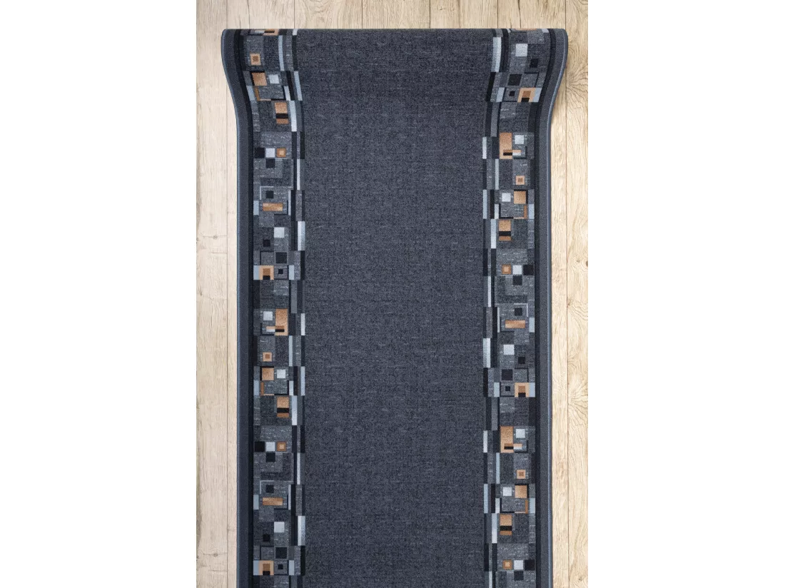 TAPIS DE COULOIR ANTIDÉRAPANT BOMBAY gris 100x450 cm