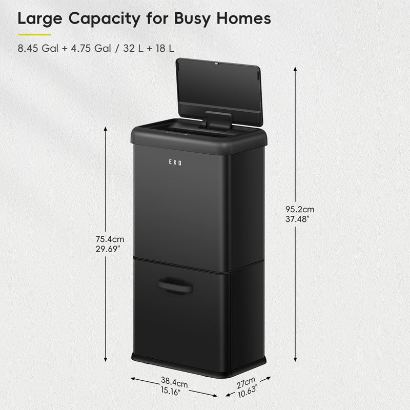 EKO - Vintage Sensor Bin 32+18 liter