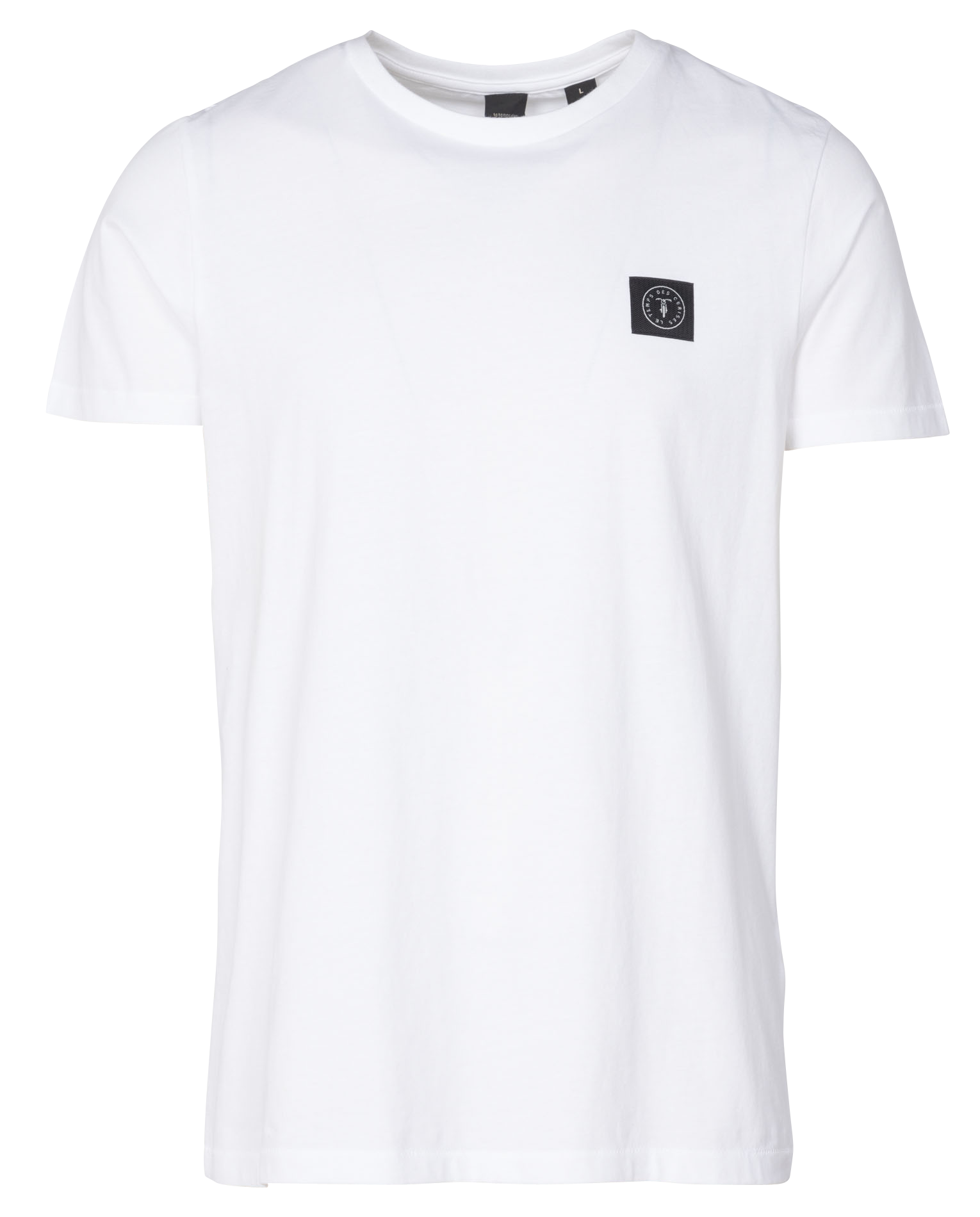 Tee-shirt col rond regular-fit en coton | Blanc
