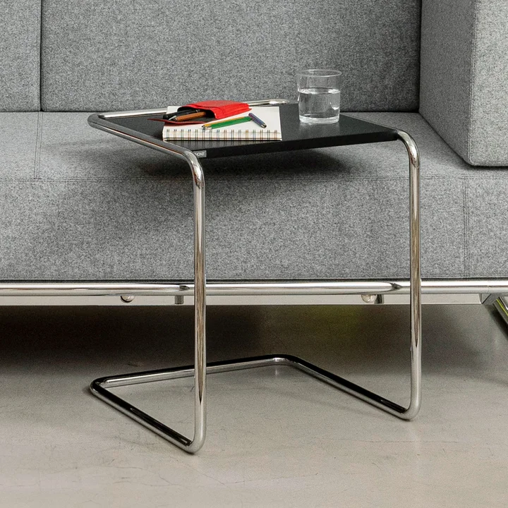 Thonet - B 97 b Satztisch, Chrom / Decklack reinweiss (RAL 9010)