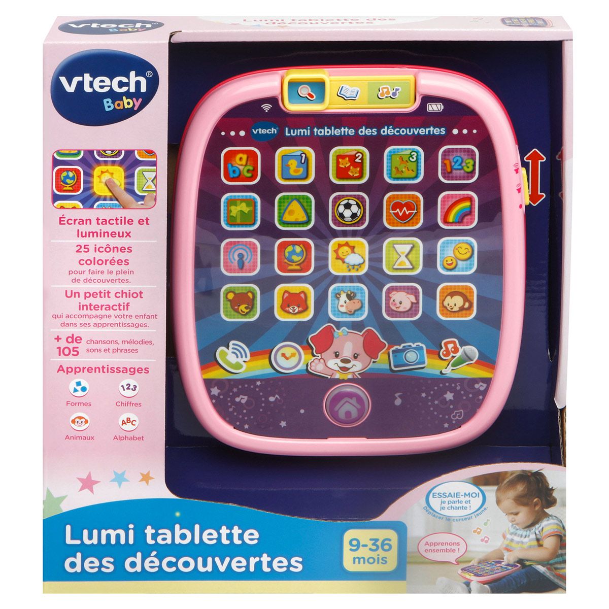 Lumi tablette des découvertes rose