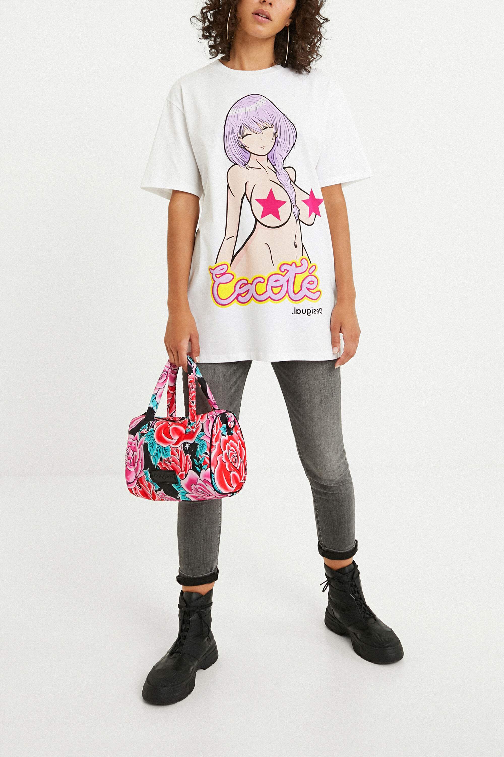 T-shirt oversize 100% coton