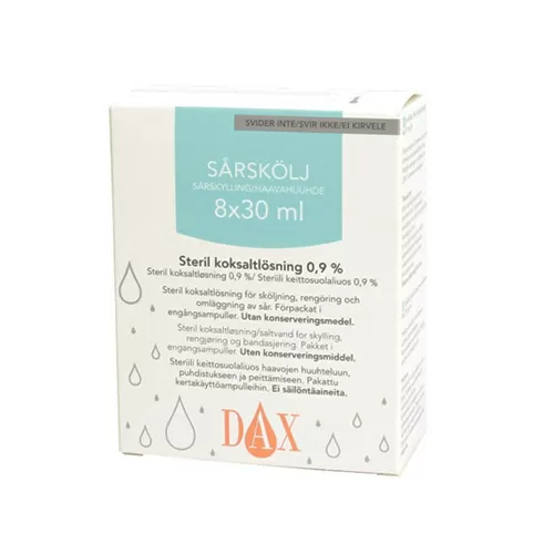 DAX Sårskylning - 8 x 30 ml