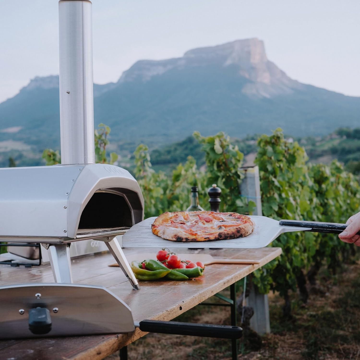 Ooni Karu 2 Karu 12 & Karu 12G Gasbrenner – mit 50 mBar Gasregler & Schlauch Gasbrenner-Aufsatz für Ooni Pizzaöfen