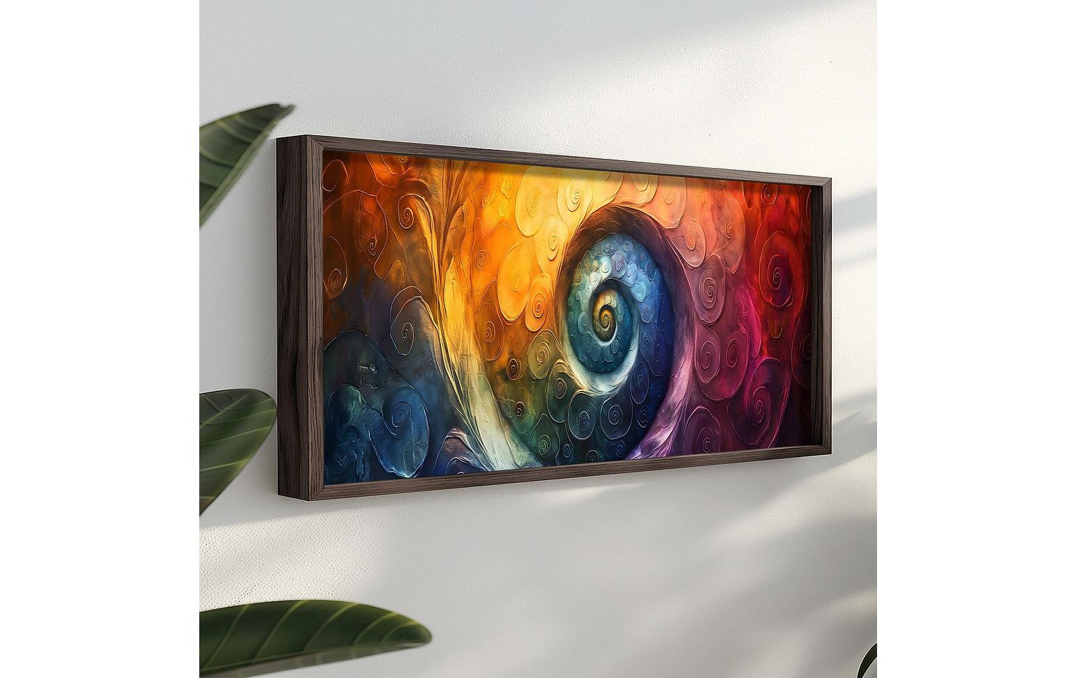 Bild Wirbel 120 x 40 cm<br>Dekorative Wandmalerei