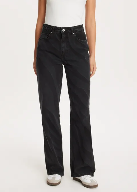 Broek met zebra print zwart (ZW.USEM)