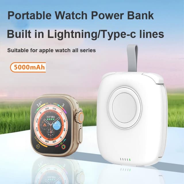 S3 Type-C/iP kablet 5000mAh bærbar mobiltelefon strømbank