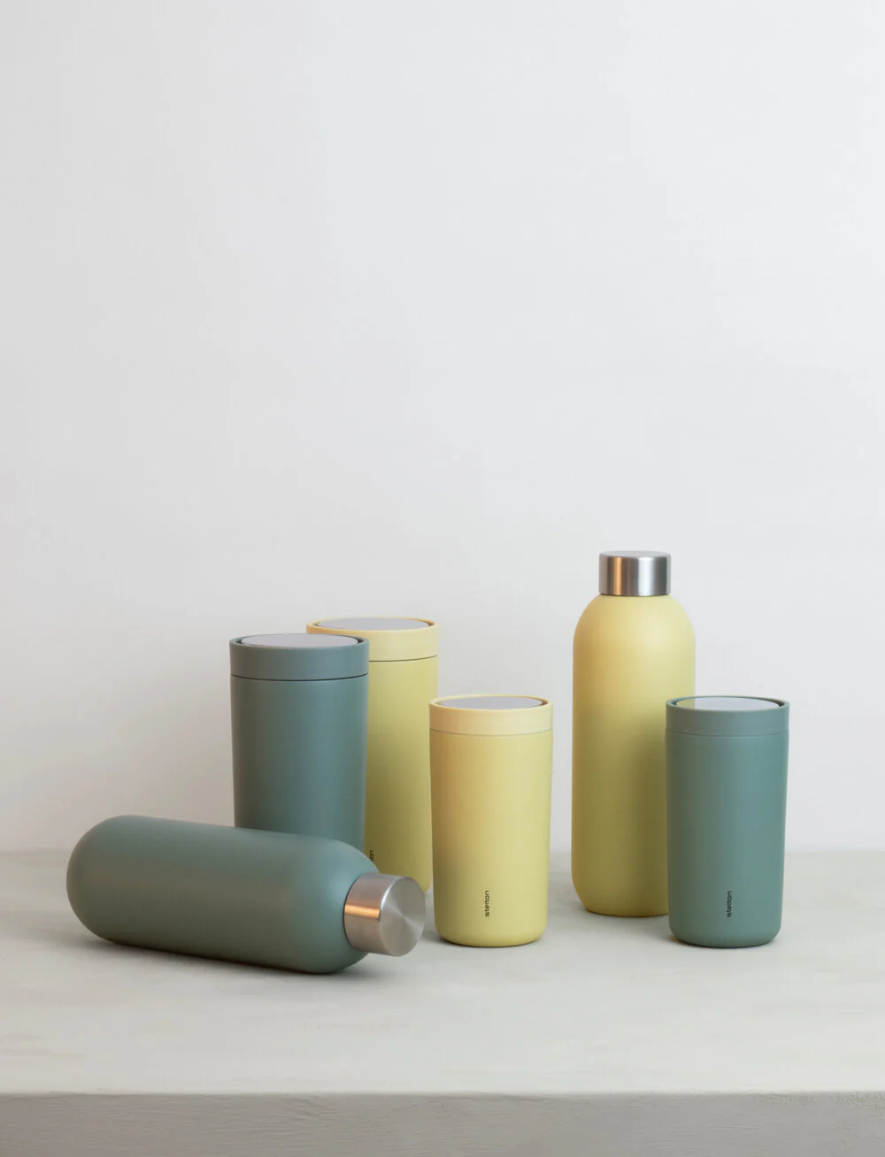 Stelton  To Go Click termokop, Dusty Green - 0,4 L.