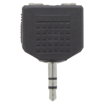 Q-Link stereo splitter 3,5mm 1 stuk male / 2 stuk female