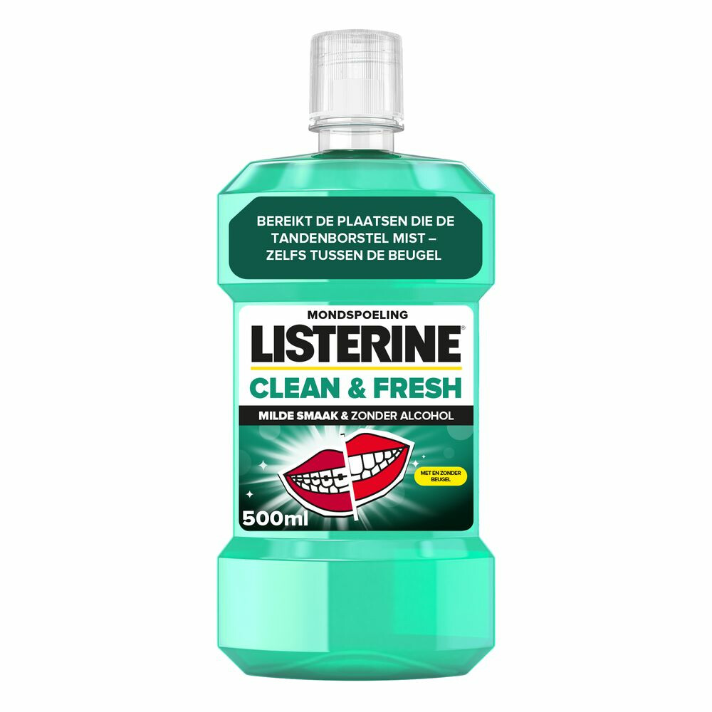 Listerine Mondwater Clean & Fresh zonder Alcohol500 ml