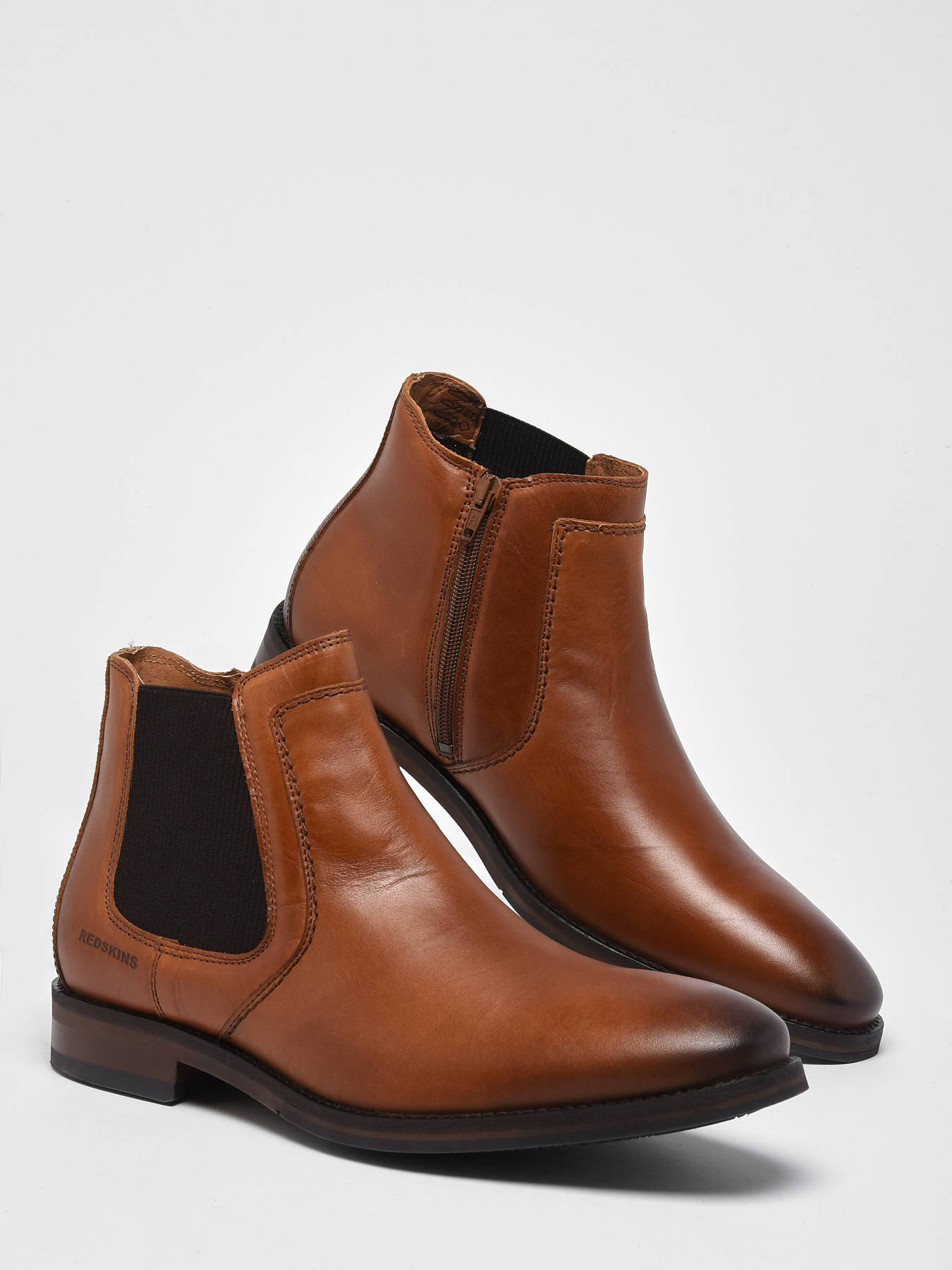 Boots Chelsea Papyrus en cuir REDSKINS
