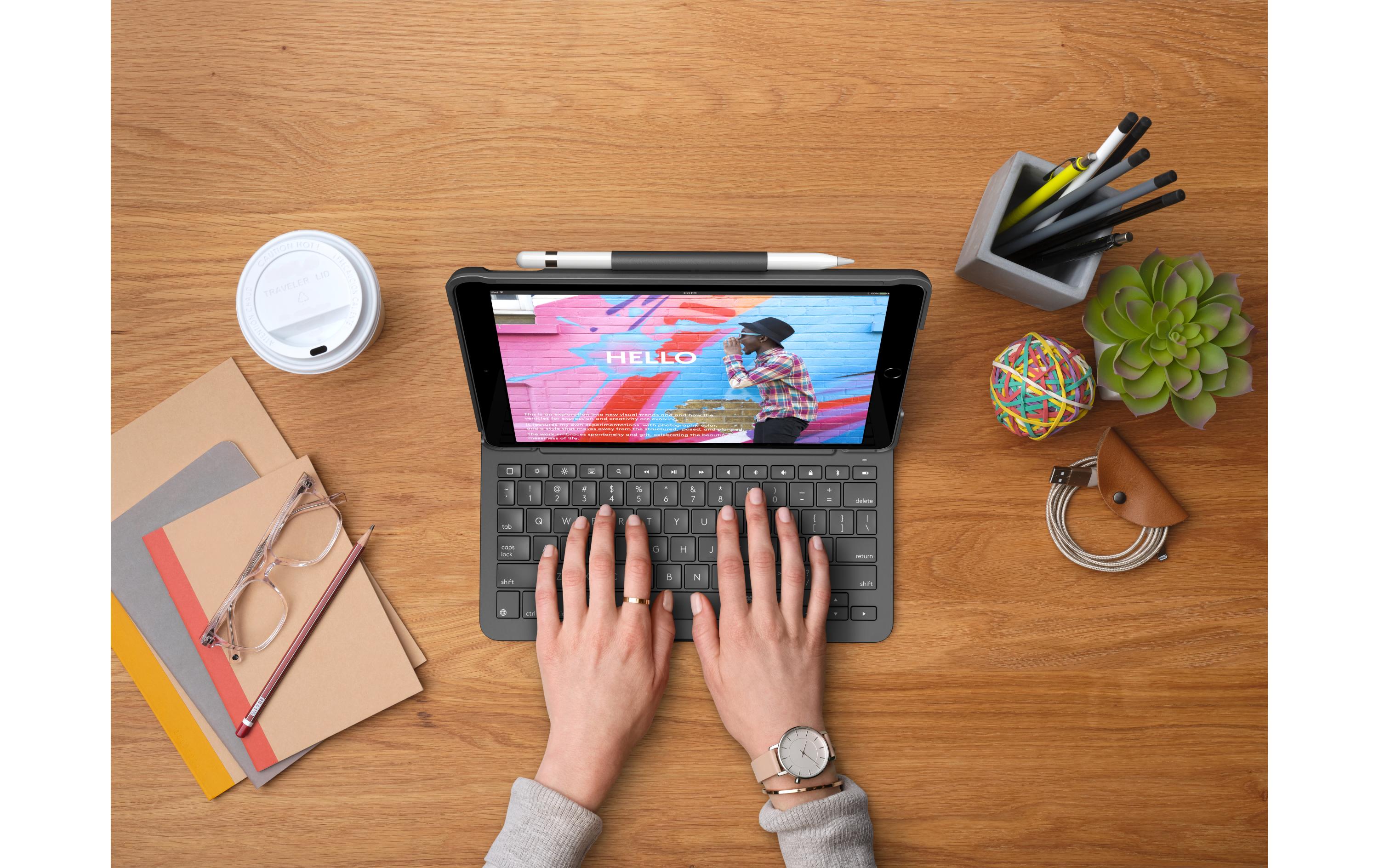 Tablet Tastatur Cover Slim Folio iPad 10.2