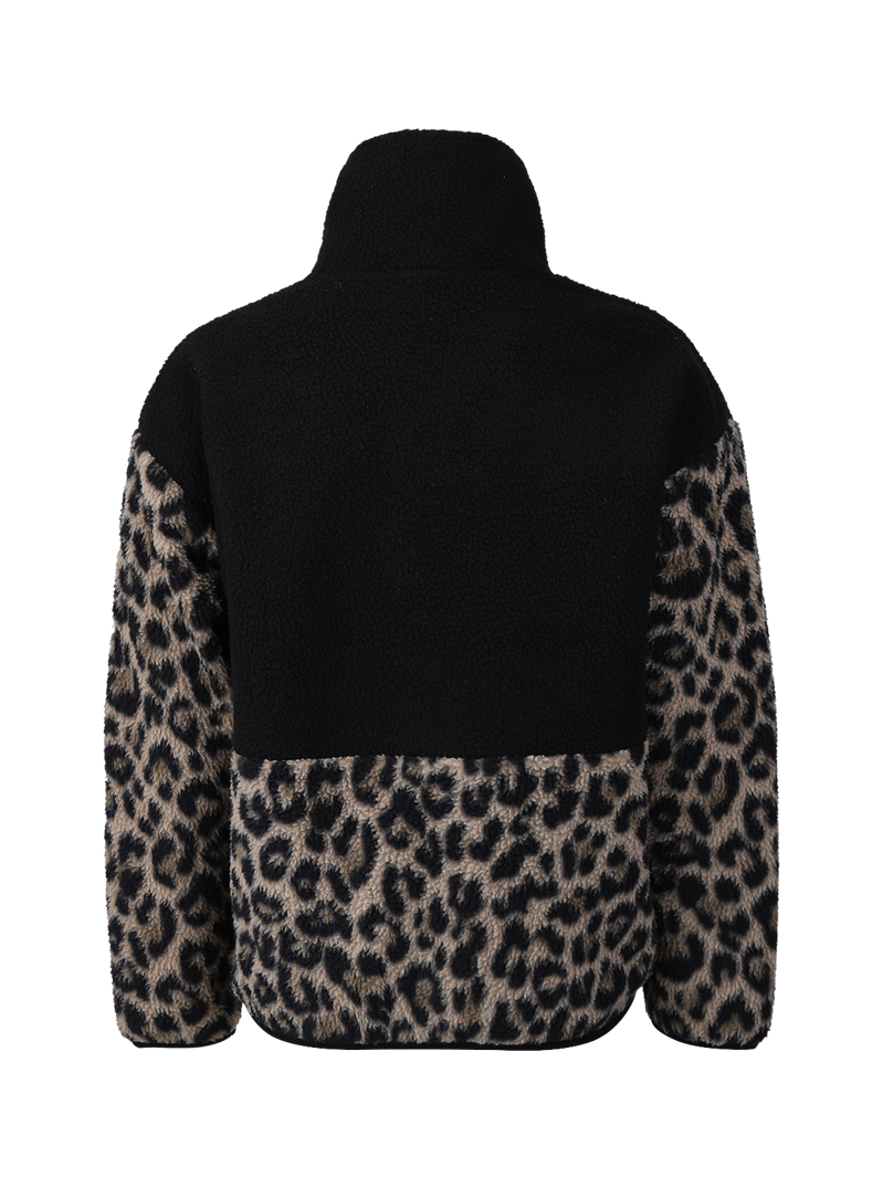 Chiny-Print Fleece Trui