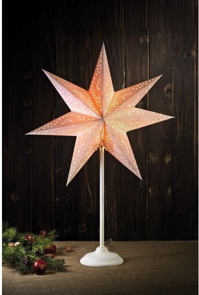 MARKSLÖJD - Aratorp - Staande Ster - Wit - 64 cm - Metaal