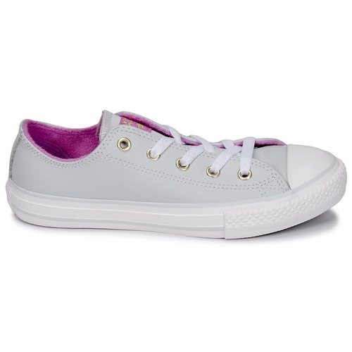 Converse - CHUCK TAYLOR ALL STAR HI - Pure Platinum/Fuchsia Glow/White