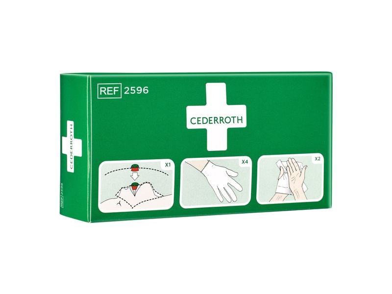 Cederroth Schutzpaket 1 Stück Hilfsmittel für die Mund-zu-Mund-Beatmung
