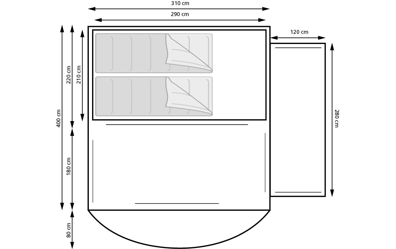 Vorzelt Oak Creek 400 AIR<br>Buszelt