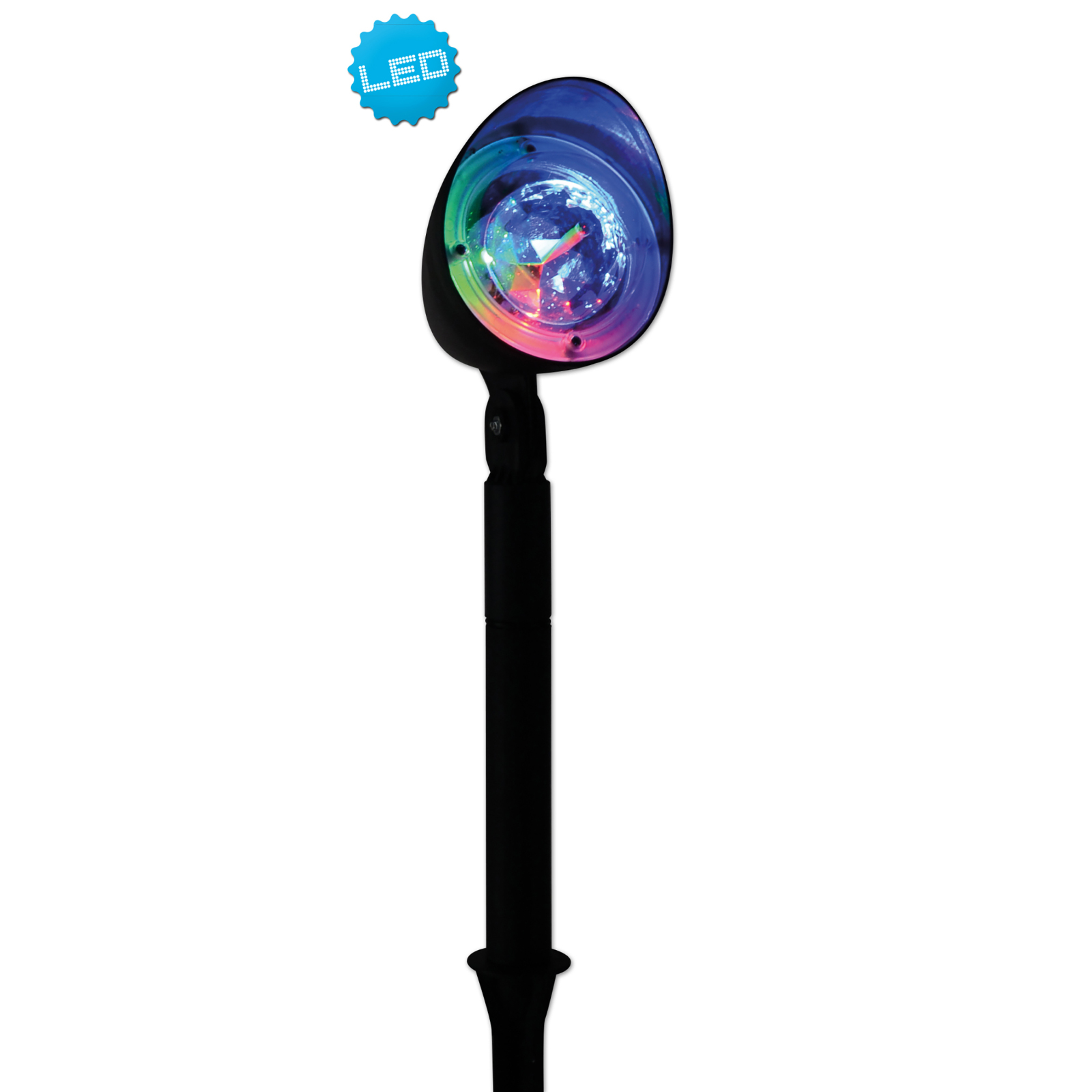 LED-Außenstrahler SPOTLIGHT - schwarz-bunt - 31 cm