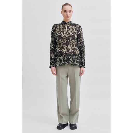 Second Female Brush Bluse, Black, S