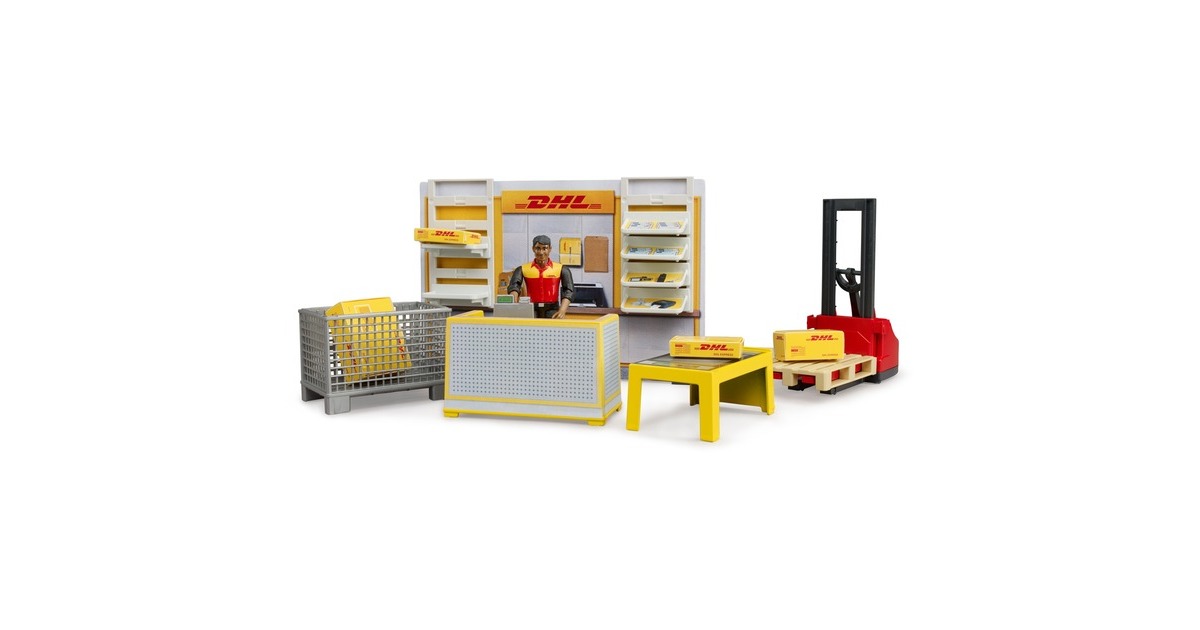 bruderbworld DHL shop Speelset  (62251)