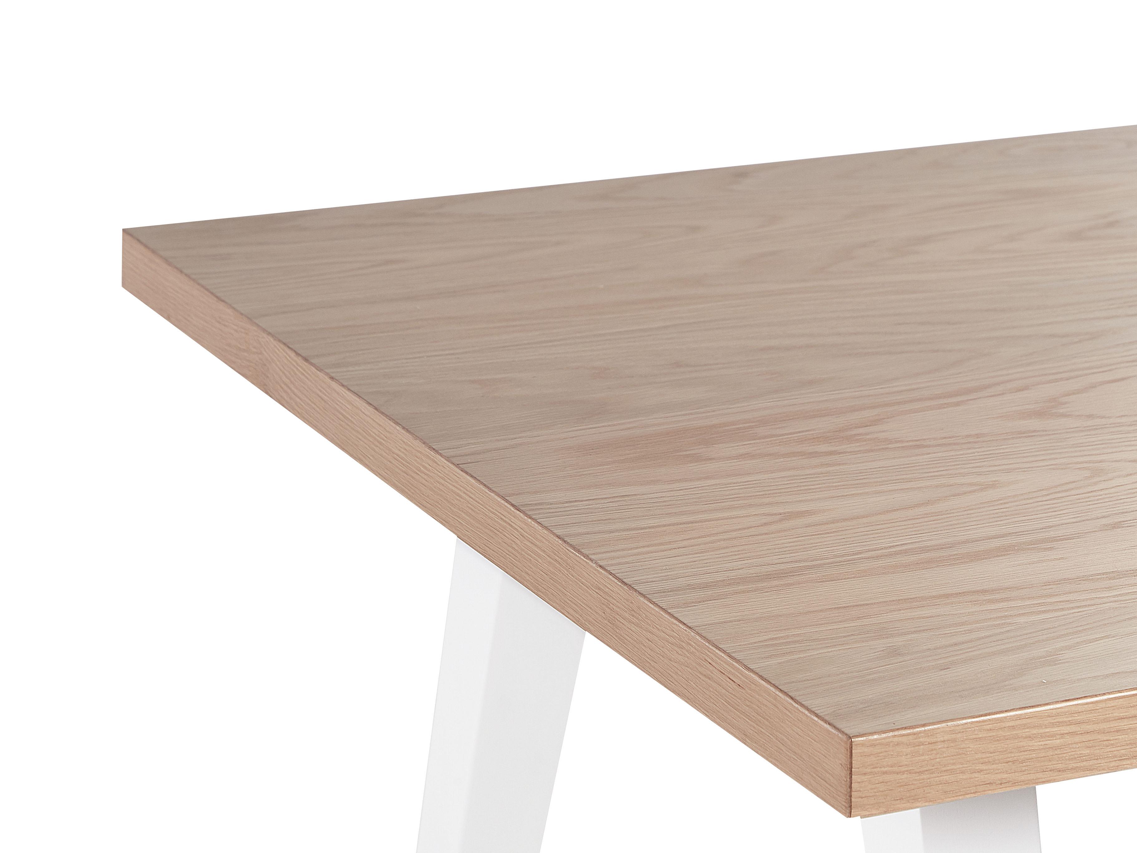 Eettafel LENISTER Bruin/wit 90 cm 150 cm