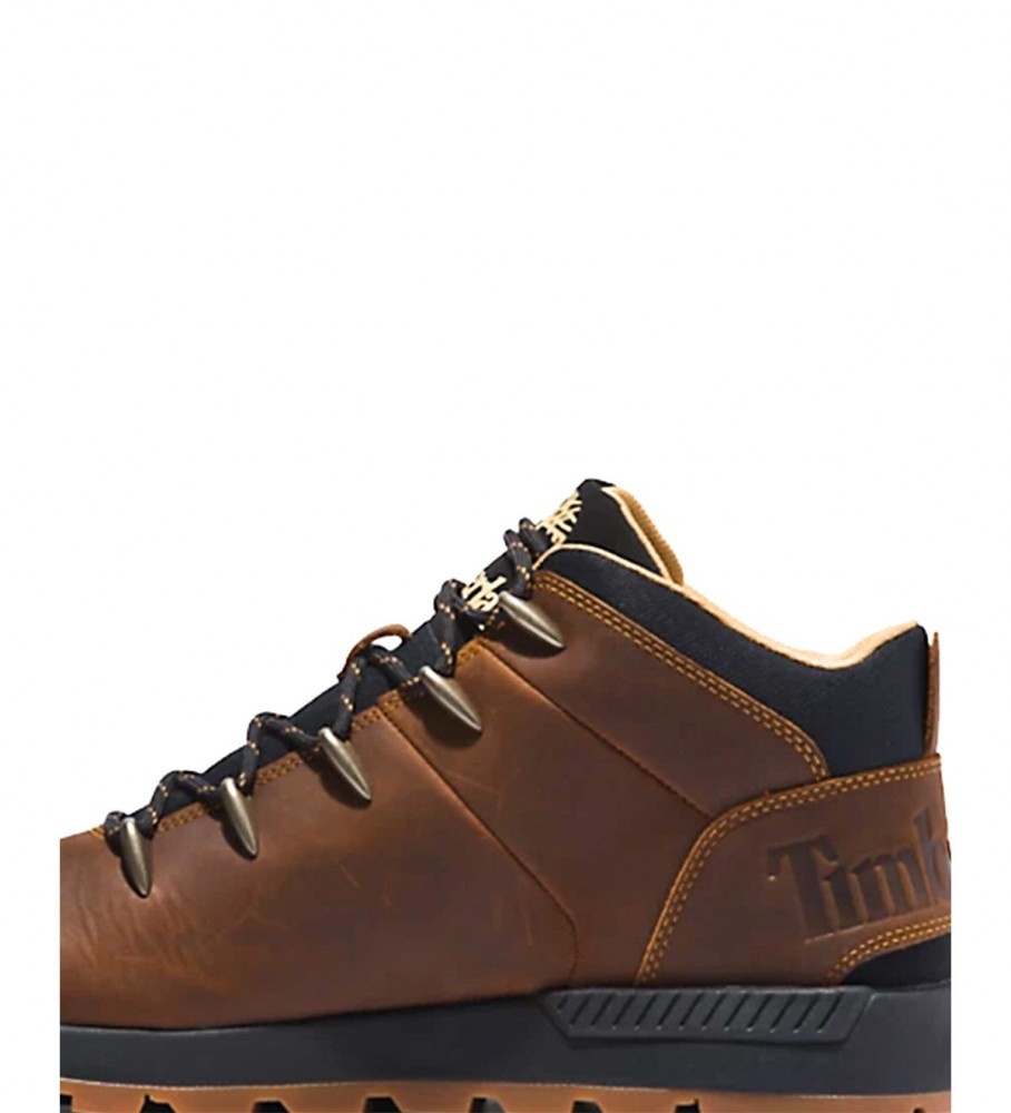 Botas Timberland Sprint Trekker Mid Cathay Spice em couro marrom