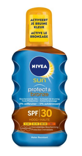 Nivea Sun Protect & Bronze Beschermende Olie SPF30 200ml