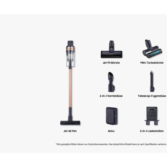 Samsung Akkustaubsauger Jet 60 pet VS15A6032R7/EG Teal Gold