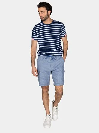 NZA T-shirt Noel Stripes Light Navy 25CN724-1680 kopen