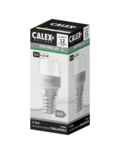Calex Led Buis Softline E14 T22 0.3w 2700k 12lm - Lichtbron - 6 g Warm Wit 1 stuk
