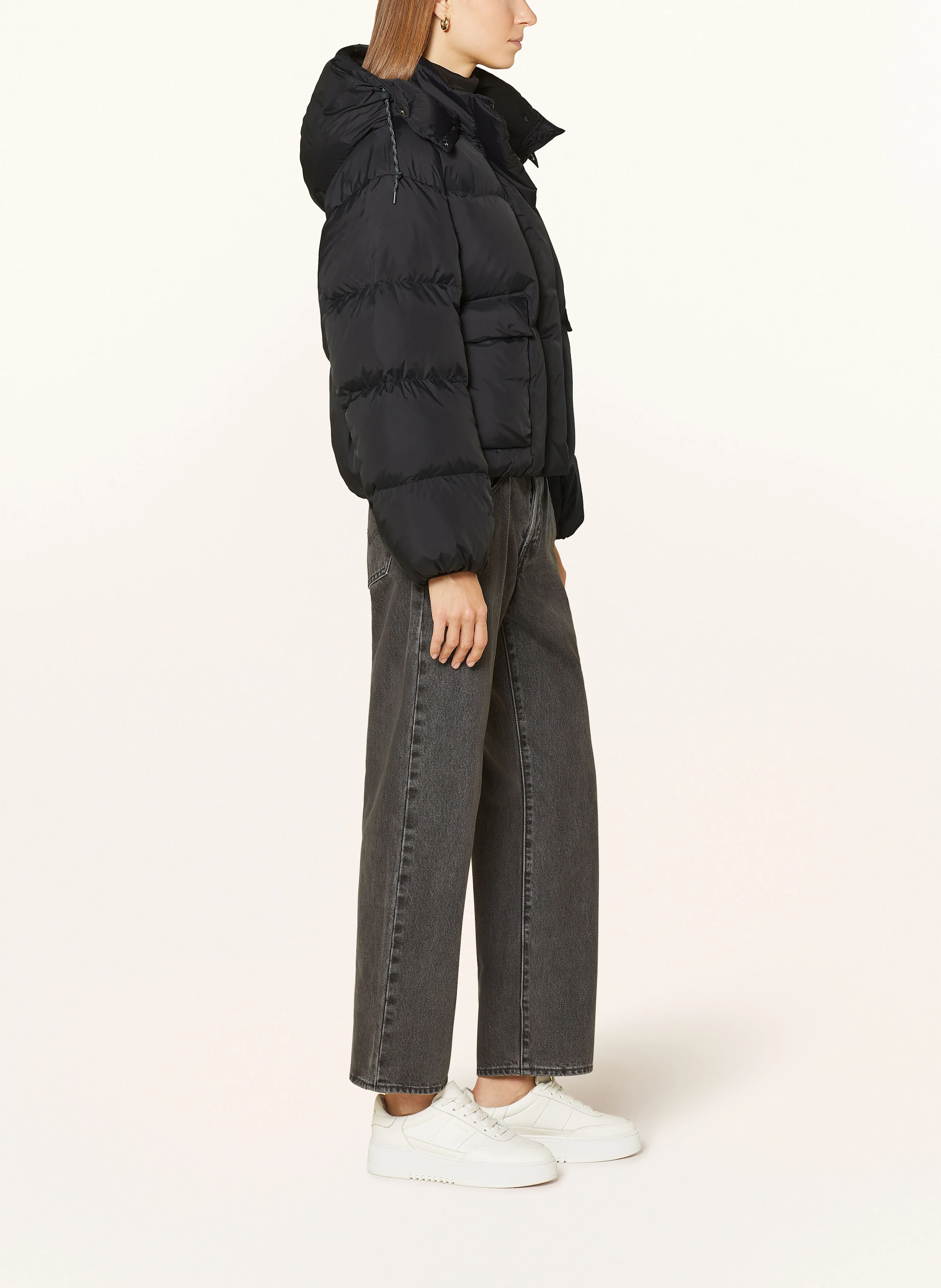 Levi's® Daunenjacke WESTERN BUBBLE SHORTY mit abnehmbarer Kapuze