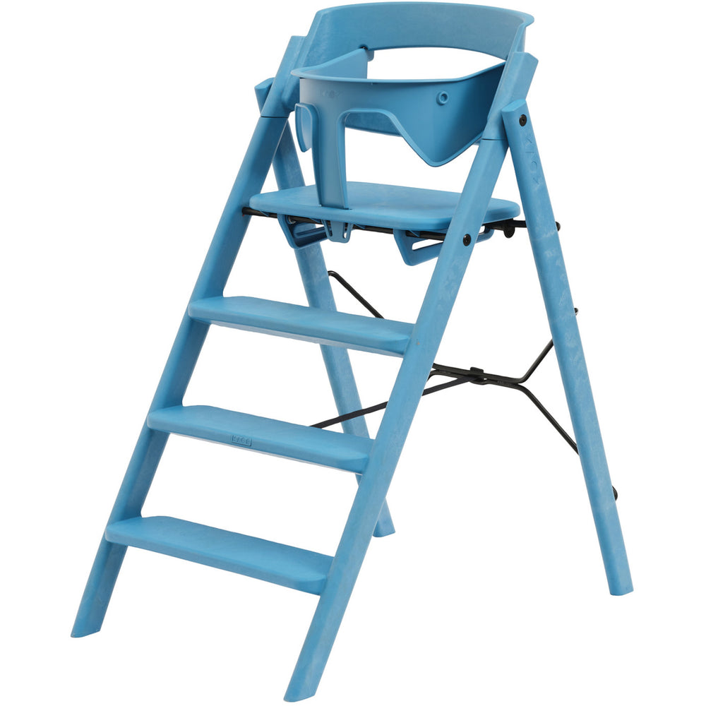 Køb KAOS Swedish Blue Klapp Højstol Recycled Med KLAPP® Sikkerhedsbøjle Og Bakke Bundle