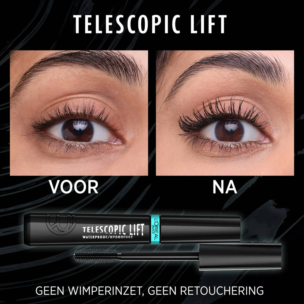 Telescopic Lift waterproof mascara - zwart