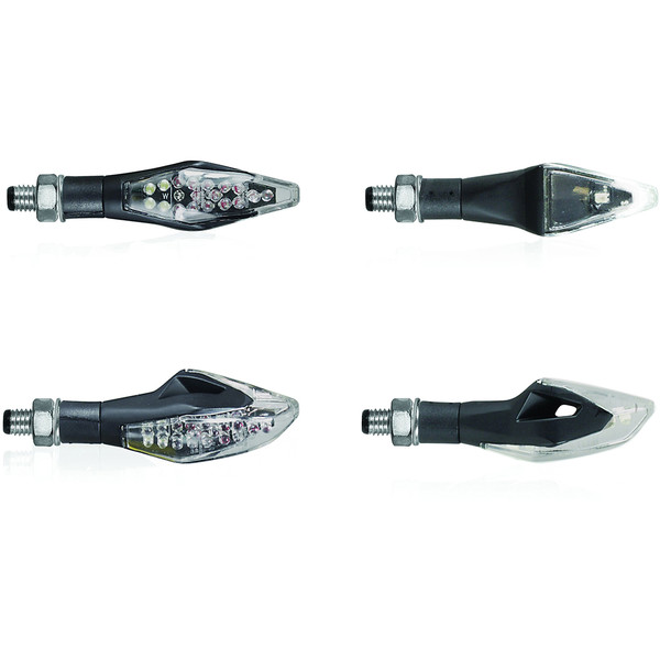 Chaft - Clignotants LED Multi Fonctions Wanted Noir / Transparent