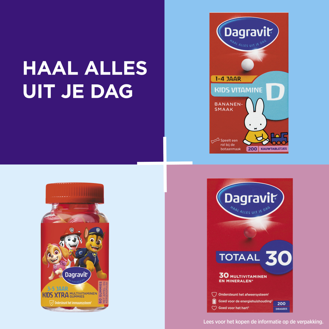 Dagravit Kids Vitamine D Kauwtabletjes (200 kauwtabletten)