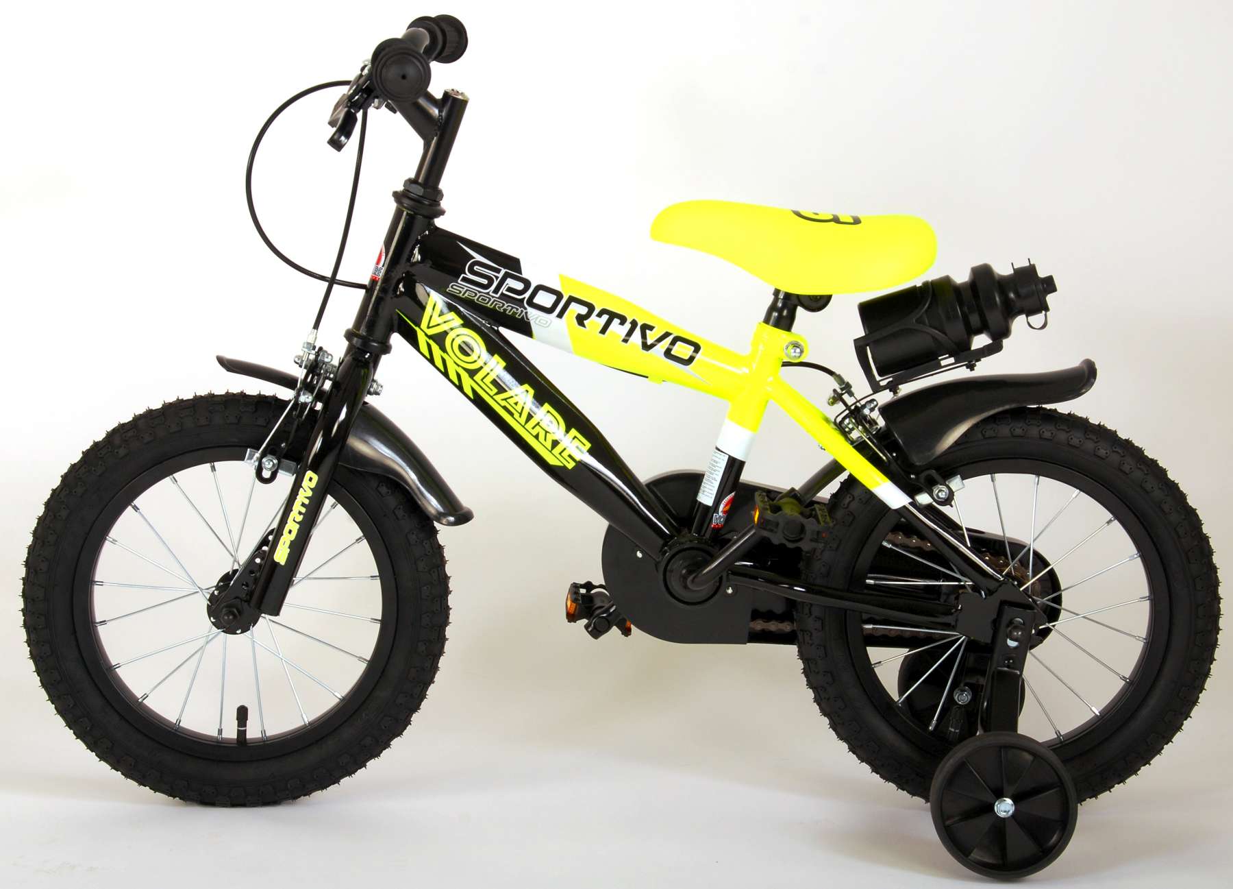 TPFSports Sportivo Kinderfahrrad - Jungen - 14 Zoll - 2 Handbremsen - Neon Orange