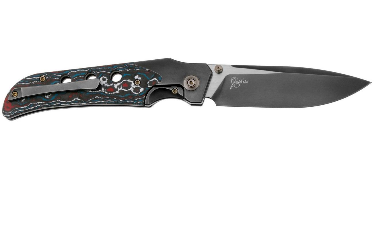 WE Knife Guthrie WE23072B-3 Grey Titanium, Nebula Fat Carbon Inlay, zakmes, Jason Guthrie Design