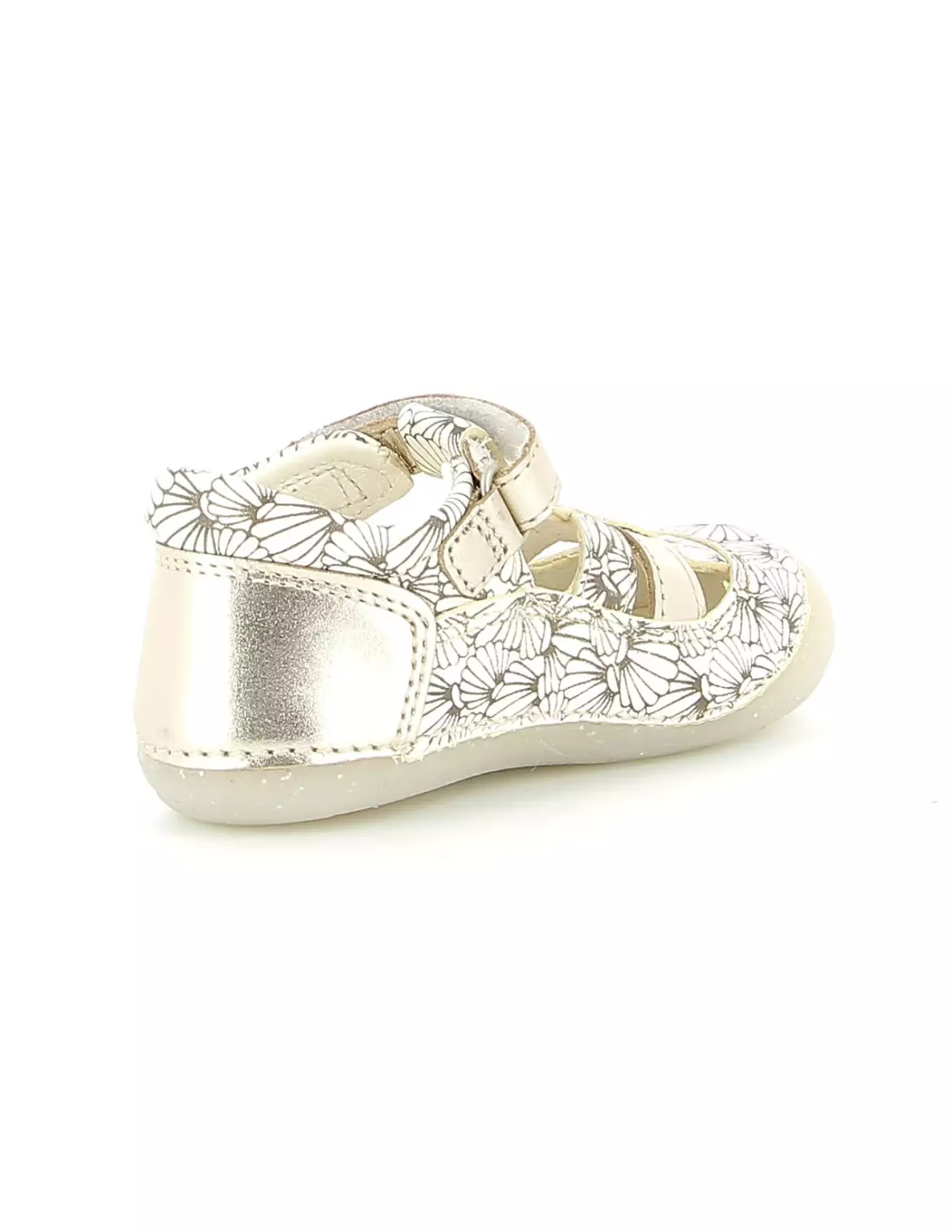KICKERS SUSHY - Sandales & nu-pieds Blancargentcoquillage