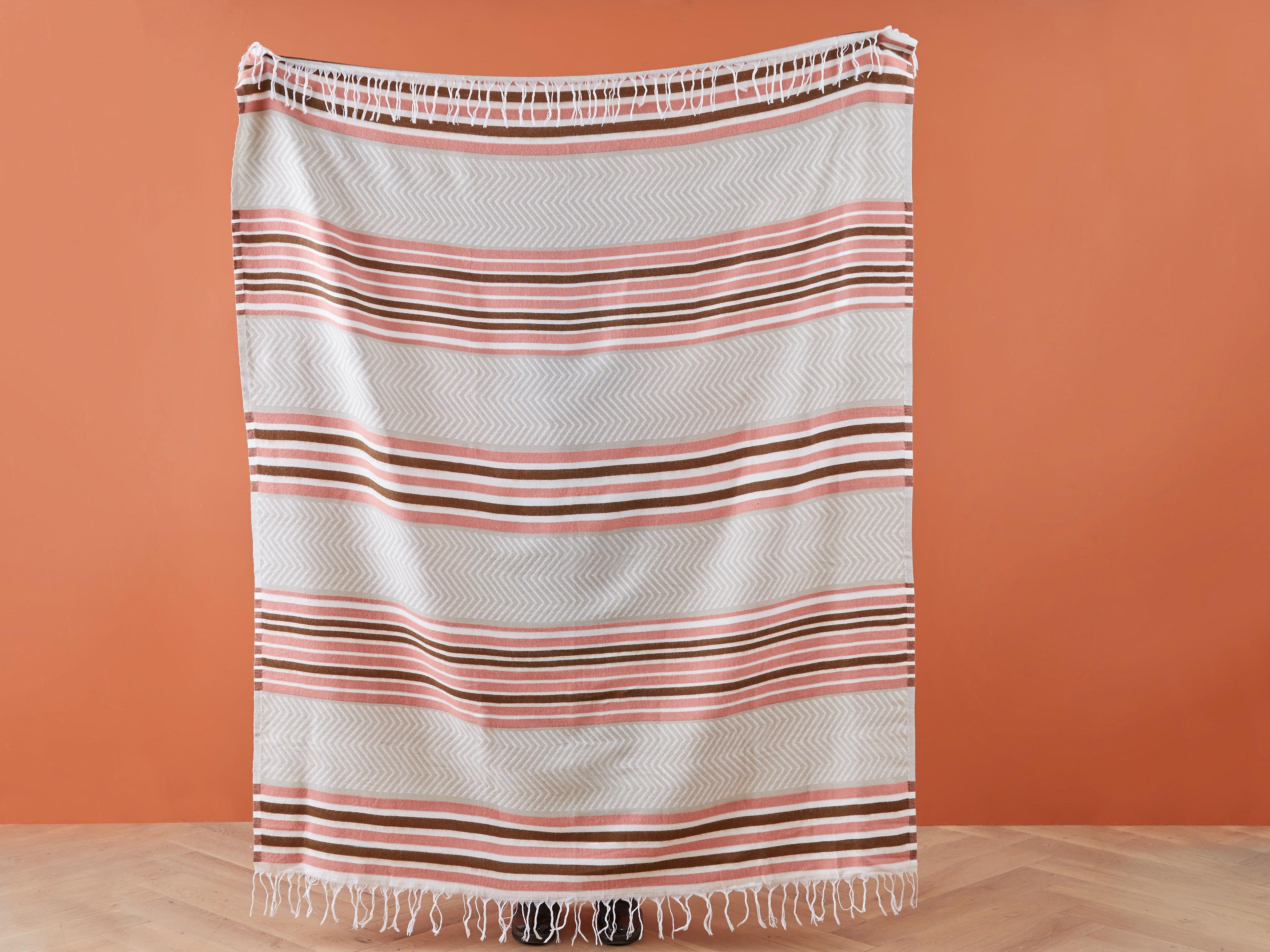 Plaid MAGAR Stof 130 x 170 cm Beige