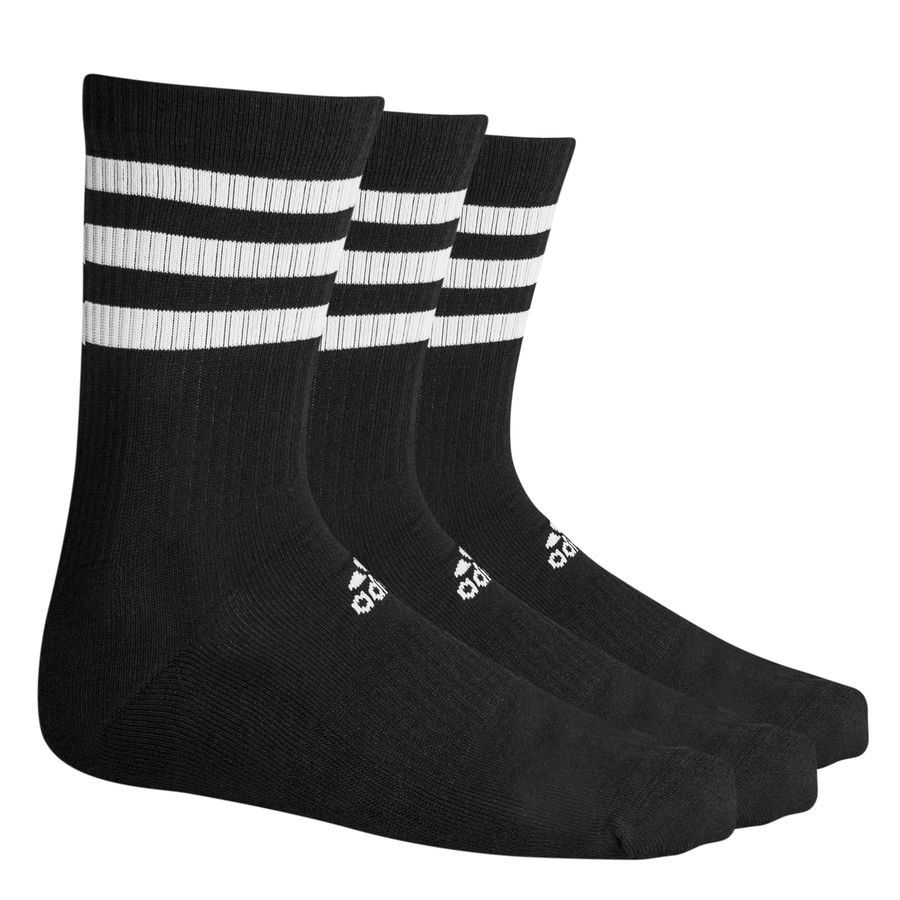 adidas Chaussettes Cushioned Crew Pack de 3 - Noir/Blanc
