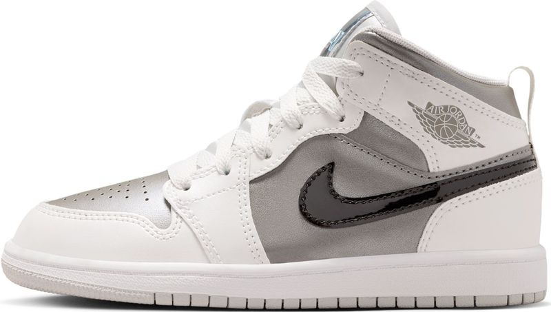 Jordan 1 Mid SE kleuterschoenen - Grijs