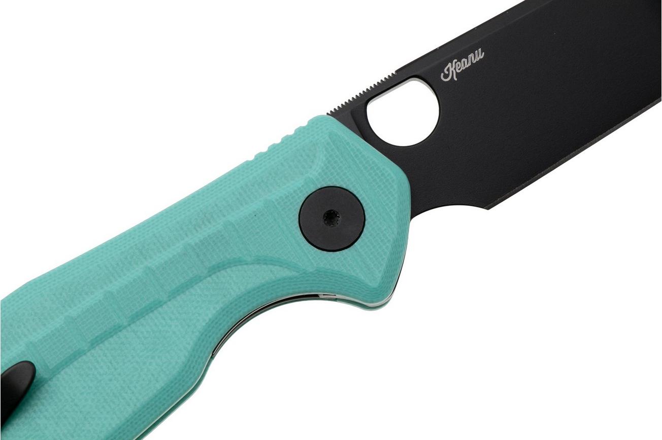Bestechman Angry Owl BMK12B-2 PVD D2, Seafoam G10, zakmes