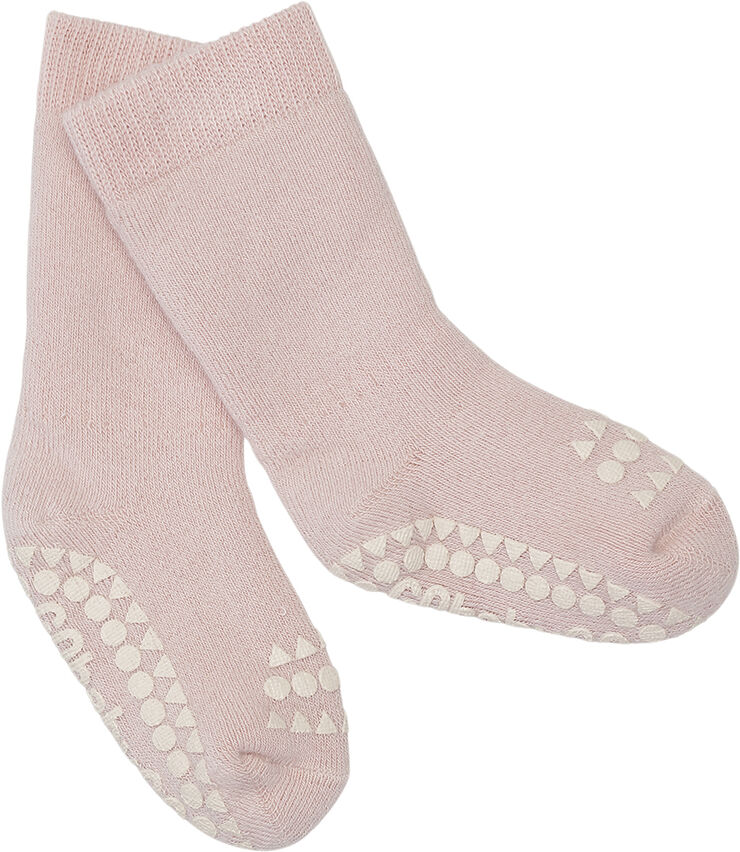 GoBabyGo Non-Slip Socks in Terry Cotton LV Chocolate