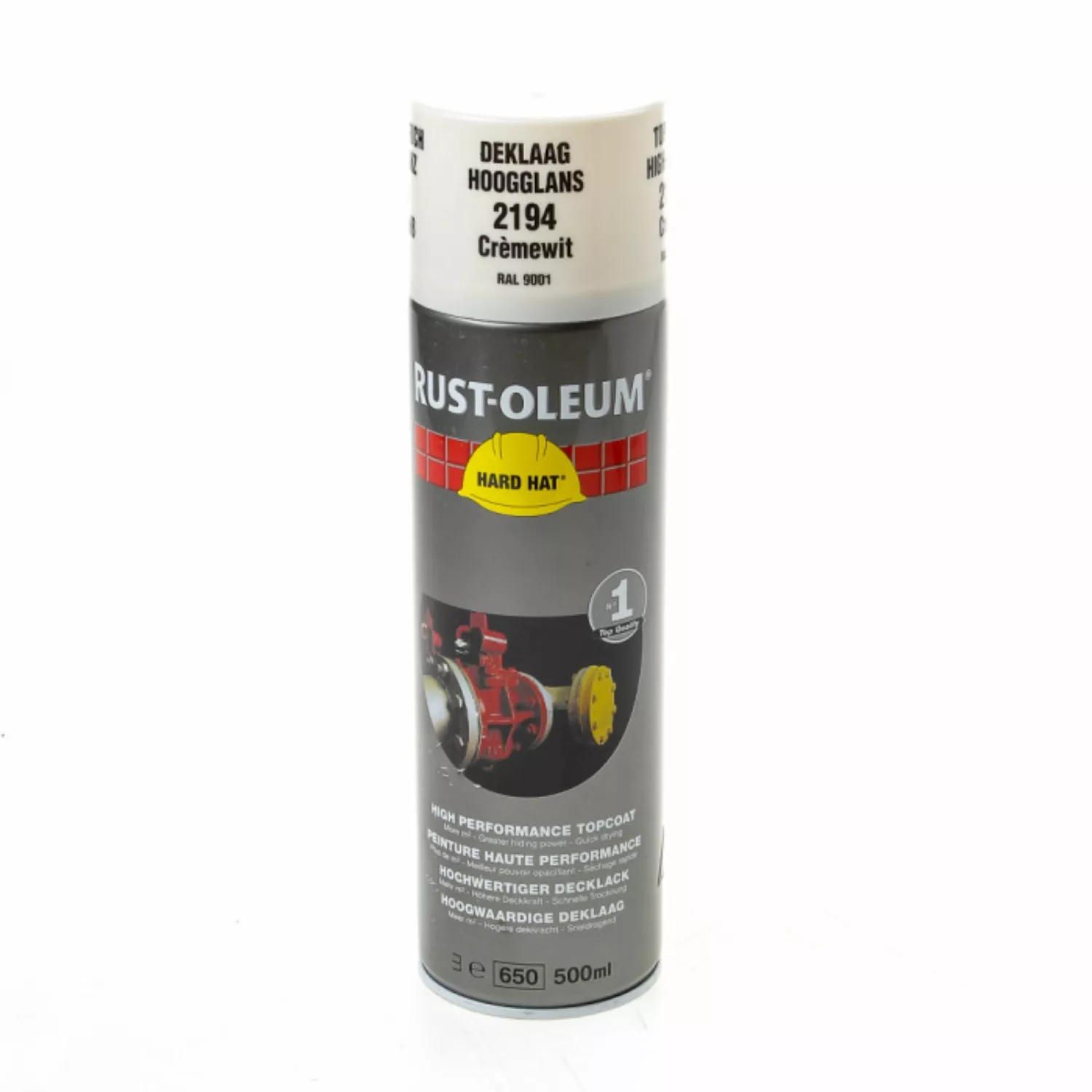 Rust-Oleum 2194 Hard Hat Spuitbus- RAL 9001 crèmewit - 0,5L