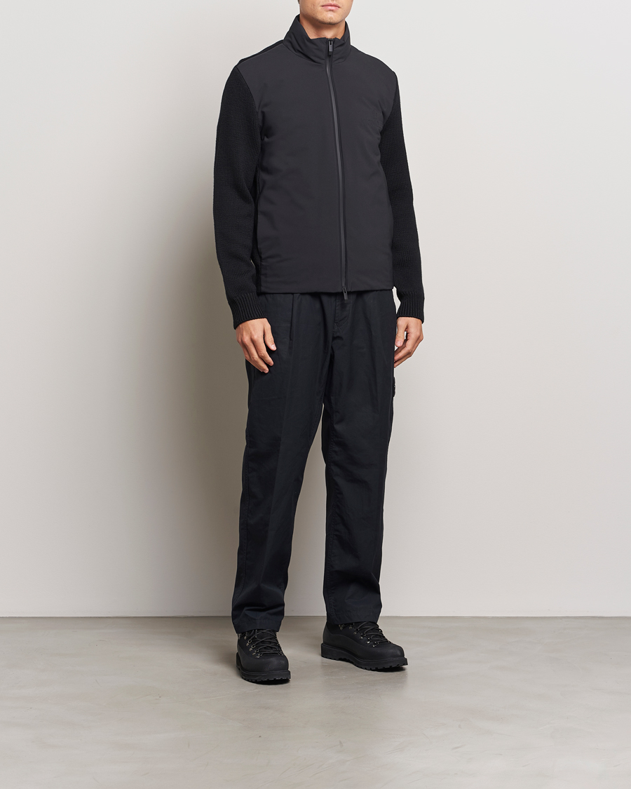Moncler Hybrid Zip Cardigan Black