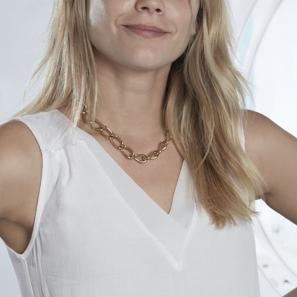Collier Justinien Acier Doré