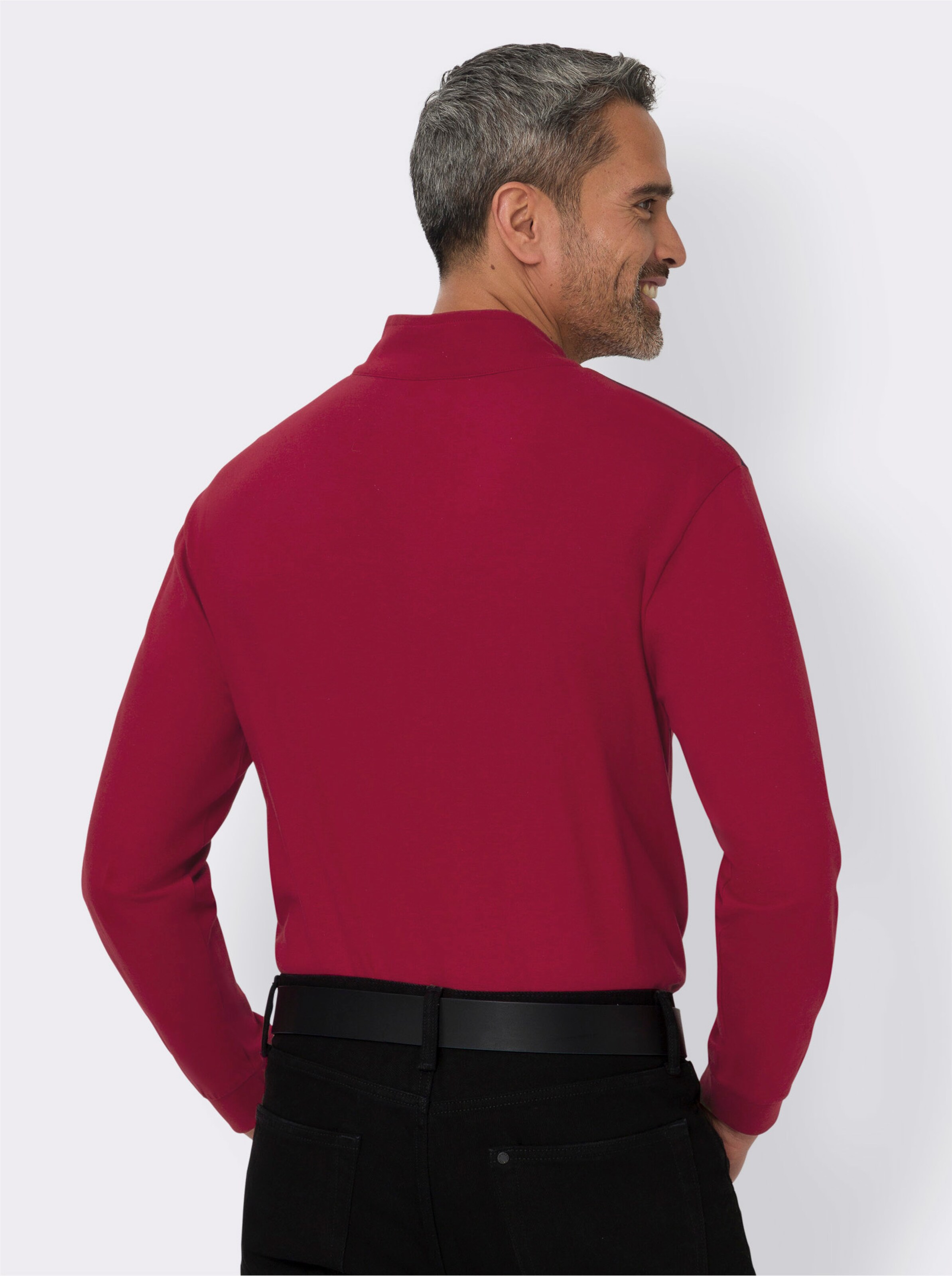 Stehkragen-Shirt