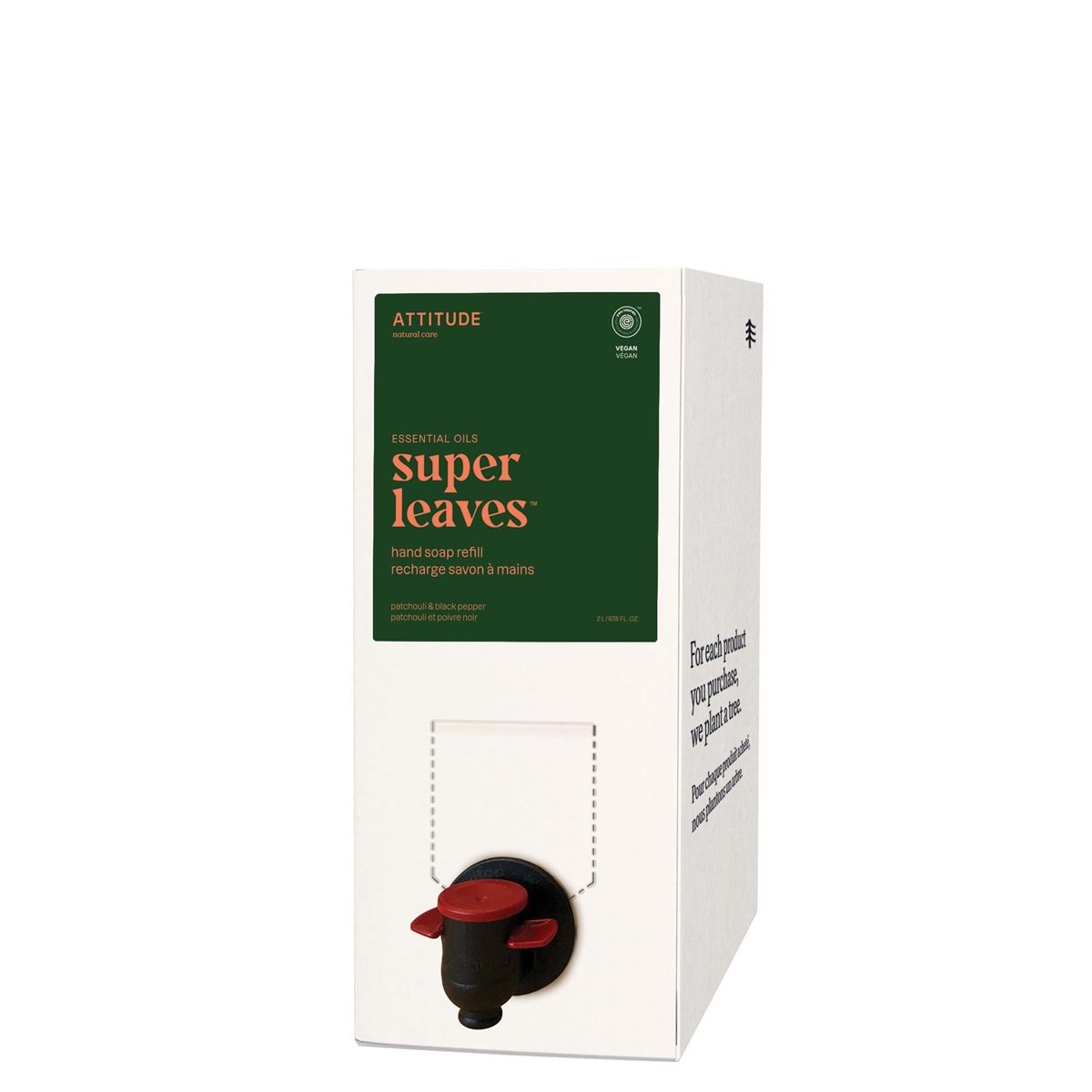 Attitude Essentials Handzeep Patchouli & Black Pepper Navul (2000 ml)